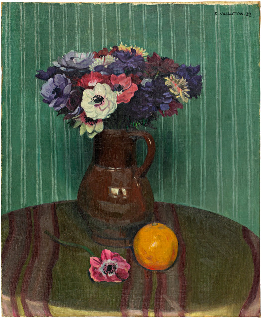 Félix Vallotton : Anémones et orange, 1923