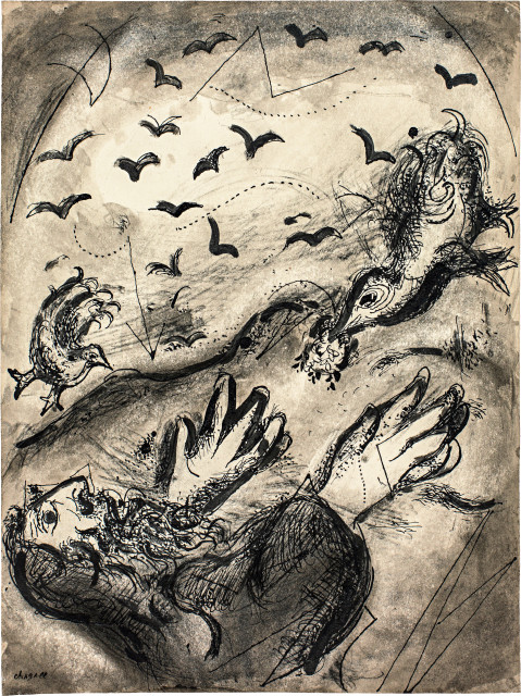 Marc Chagall  : Prophétie de Joël , 1958-1959