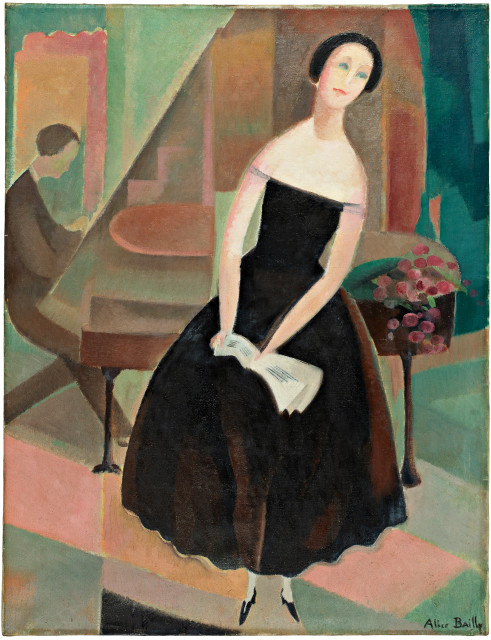 Alice Bailly  : La cantatrice , circa 1923
