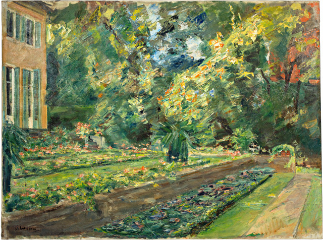 Max Liebermann  : Die Blumenterrasse im Wannseegarten nach  ..., 1929 