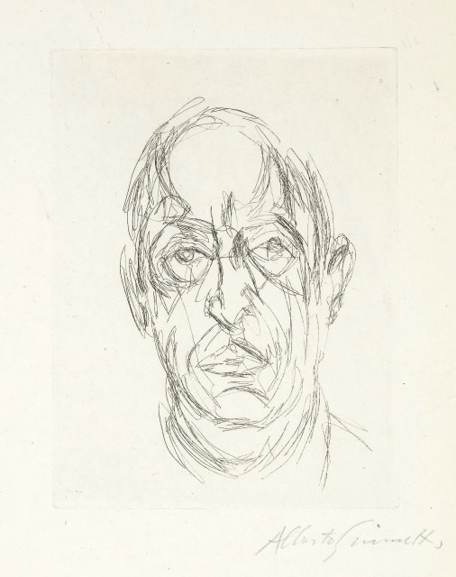 Alberto Giacometti  : Iliazd, Les douze portraits du célèbre  ..., 1962 