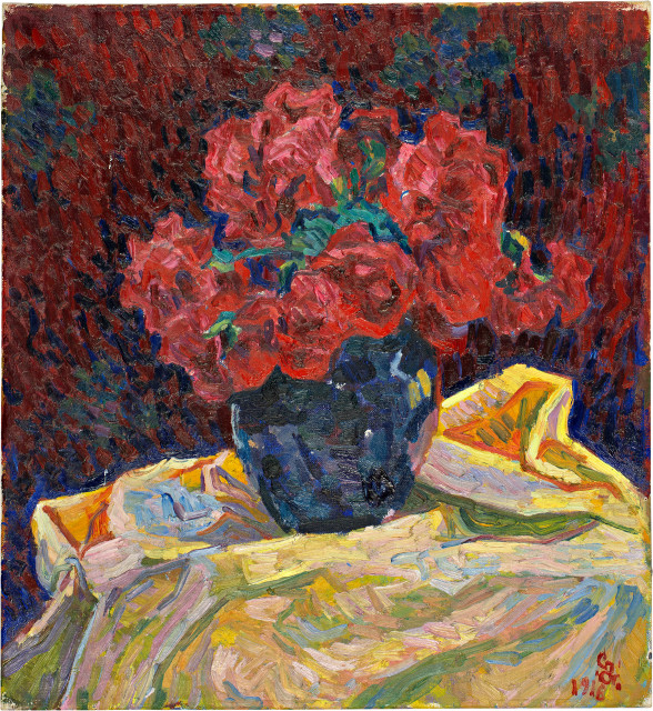 Giovanni Giacometti  : Engadiner Nelken , 1918