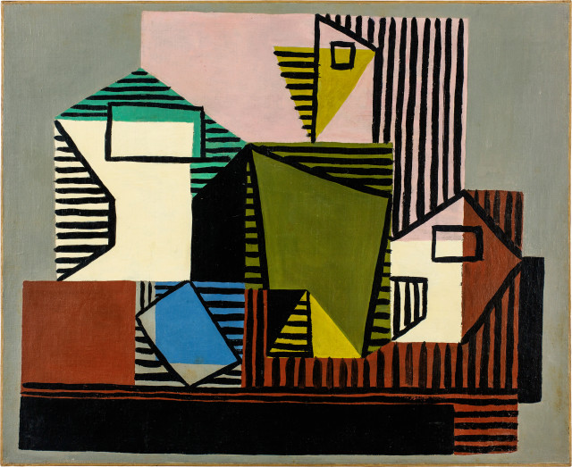 Pablo Picasso  : Compotier, bouteille et verre , 1922 