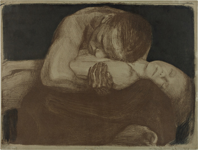 Käthe Kollwitz  : Pietà , 1903 