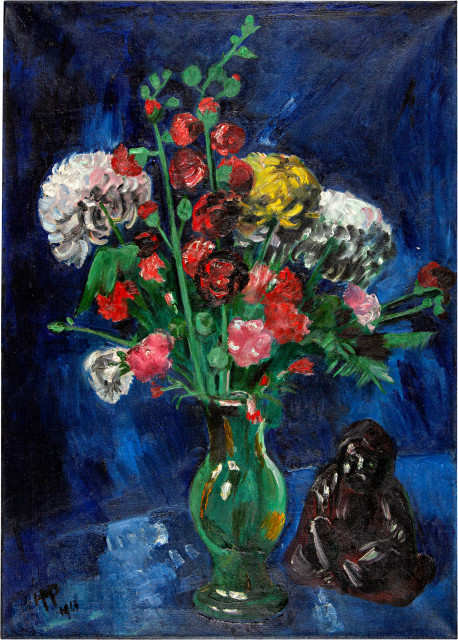 Hermann Max Pechstein  : Stilleben mit chinesischem Buddha , 1923-1924 