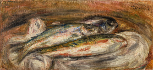 Pierre-Auguste Renoir  : Nature morte aux poissons , 1919