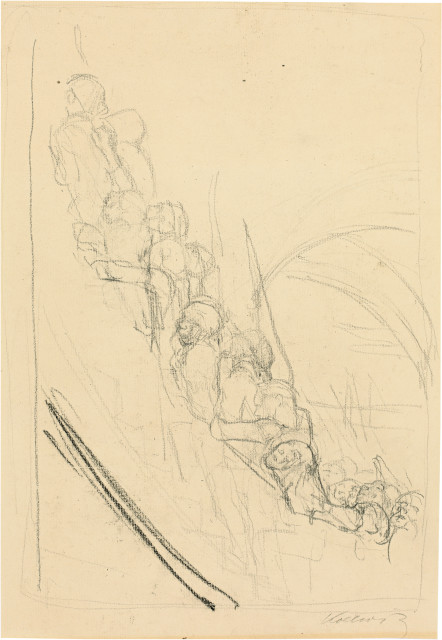 Käthe Kollwitz : Bewaffnung in einem Gewölbe, Before June 1902
