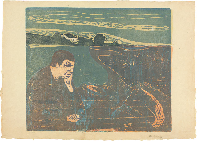 Edvard Munch  : Melancholie I , 1896 