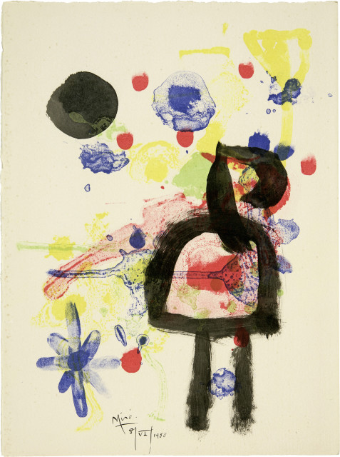 Joan Miró  : Tristan Tzara. Parler seul. Poème.  ..., 1948