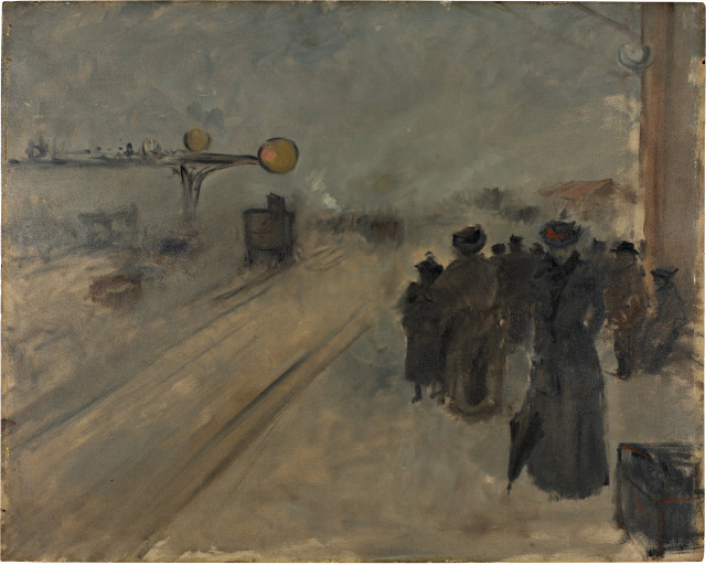 Jean-Louis Forain : L'Effet de brume en gare, circa 1884