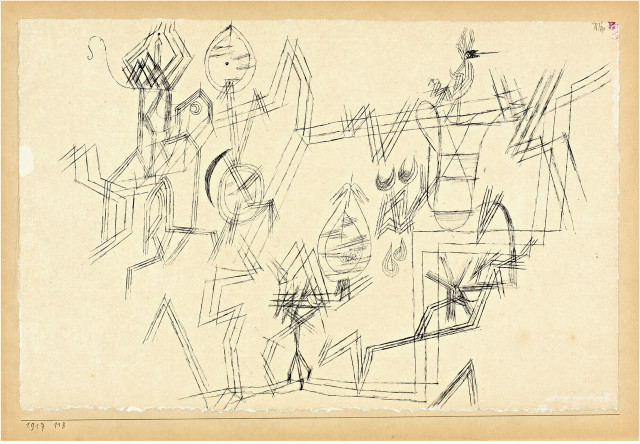 Paul Klee  : Metaphysisches Blatt aus der Vogelwelt , 1917 - work number 1917.118