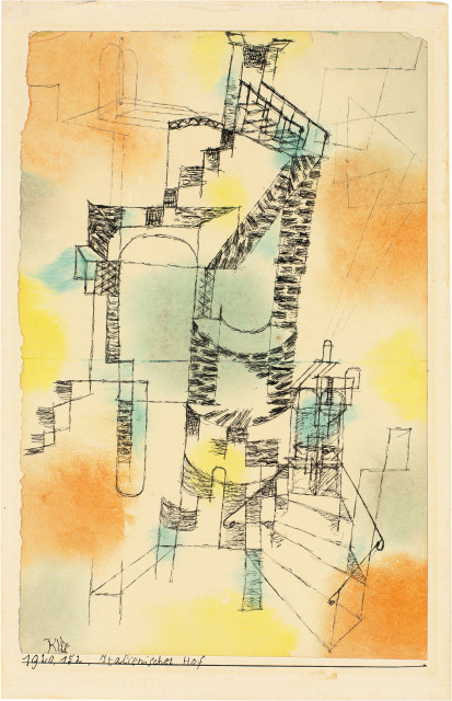 Paul Klee  : Italienischer Hof , 1920 - Werknummer 1920.152 