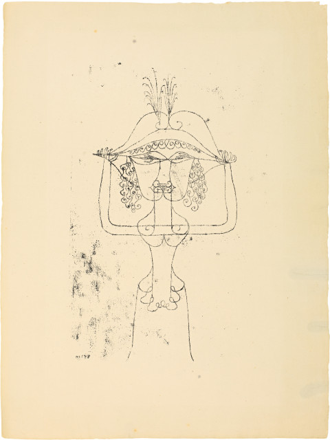 Paul Klee : Die Sängerin der komischen Oper, 1925 - work number 1925.W 5 (225)