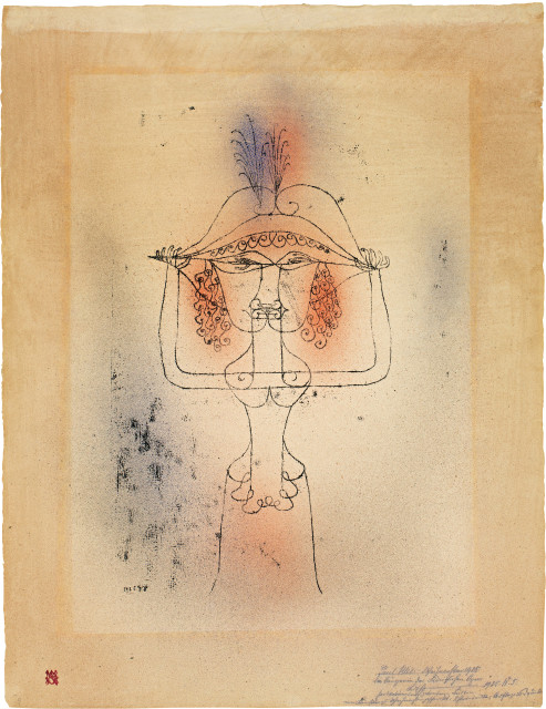 Paul Klee  : Die Sängerin der komischen Oper , 1925 - work number 1925.W 5 (225)