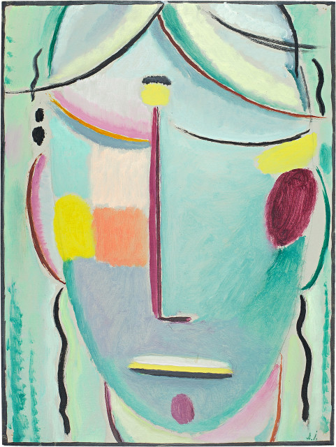 Alexej von Jawlensky  : Frauenbildnis (Heilandsgesicht) , Um 1920 