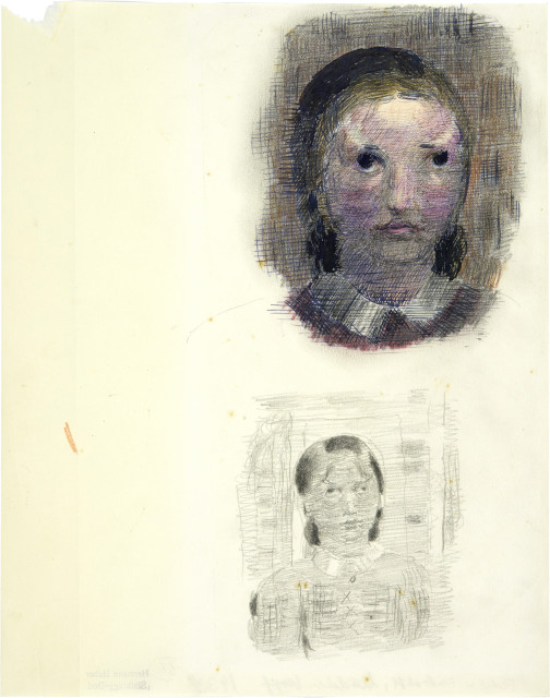 Otto Meyer-Amden  : Zwei Mädchenköpfe , 1933 