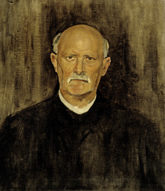 Karl Stauffer-Bern  : Porträtstudie Bundesrat Emil Welti , 1887