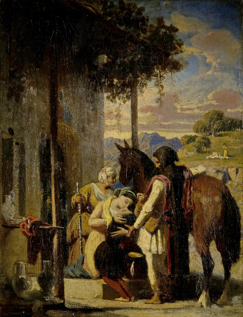 Charles Gleyre : Raphaël quittant la maison paternelle, 1830-1834