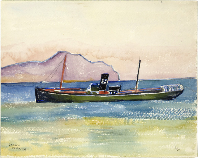 Giovanni Giacometti : Bastimento a Genova, 1911 