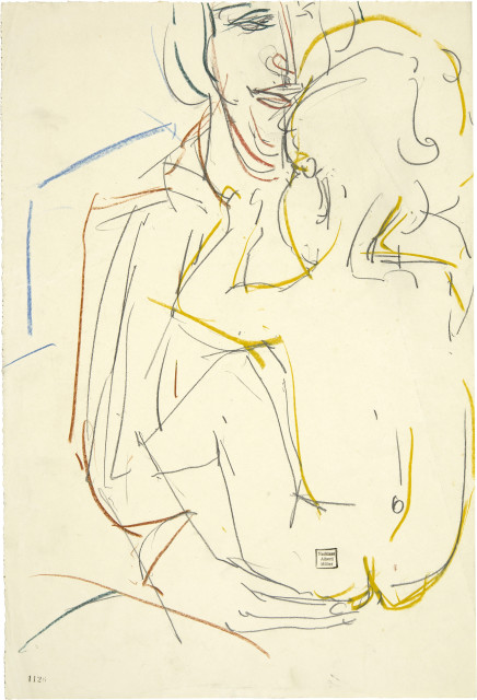 Albert Müller : Mutter mit Kind, circa 1925