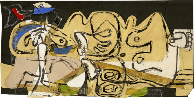 Le Corbusier : Étude sur le thème de la biche, nu de ..., circa 1952-1955