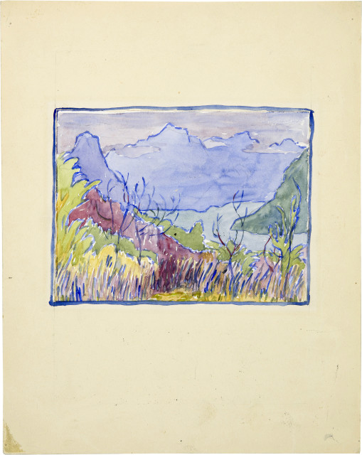 Giovanni Giacometti : Am Luganer See, circa 1909