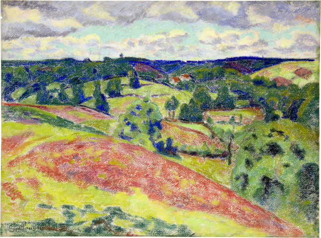 Armand Guillaumin  : Paysage près de La Querlière, au soir , 1920