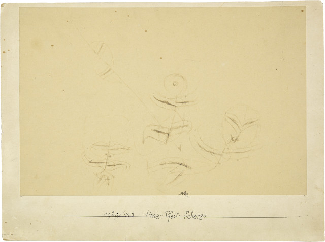 Paul Klee  : Herz-Pfeil-Scherzo , 1920 - Works number 1920 / 143