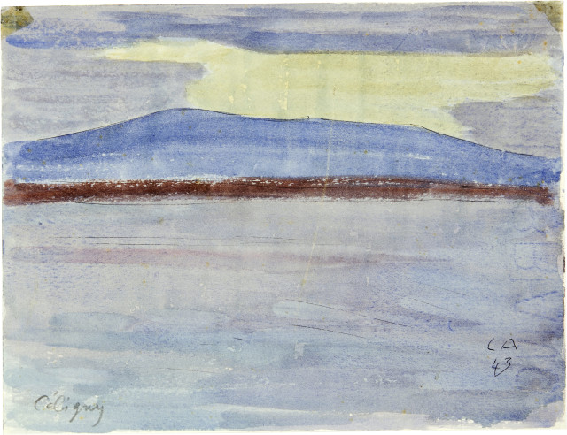 Cuno Amiet  : Blick auf den Genfersee bei Céligny , 1943