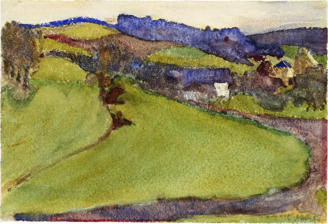 Cuno Amiet  : Hellsau , Um 1895 