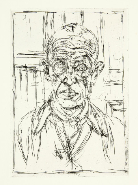 Alberto Giacometti  : Michel Leiris. Vivantes cendres, innommées.  ..., 1961