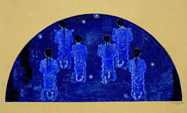 Augusto Giacometti  : Studie zu Wandbild im Krematorium in Davos , 1916