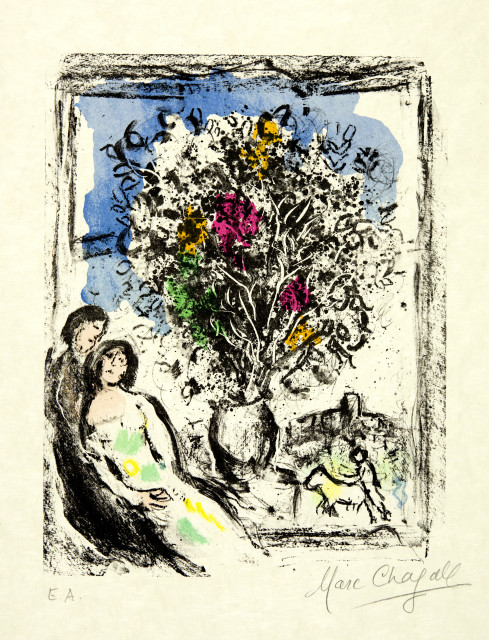 Marc Chagall  : La petite fenêtre , Jun-74
