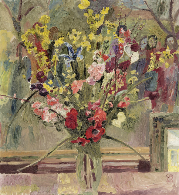 Cuno Amiet  : Blumenstillleben , 1945