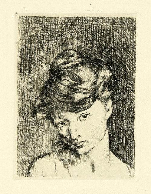 Pablo Picasso  : Tête de femme: Madeleine , Paris, Januar 1905 