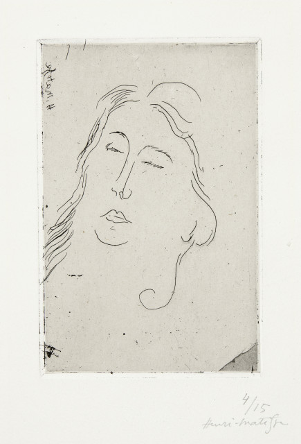 Henri Matisse  : Marguerite, les yeux fermés , 1918/1919
