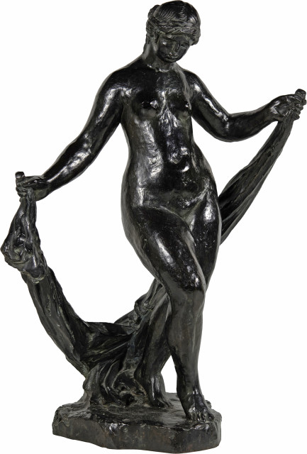Pierre-Auguste Renoir und Richard Guino  : Danseuse à voile , Um 1913. Guss von 1964 
