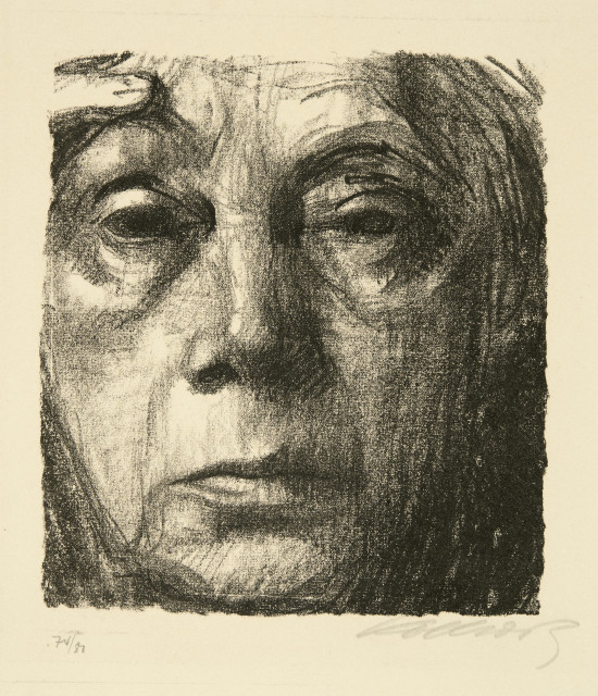 Käthe Kollwitz  : Selbstbildnis , Spring 1934