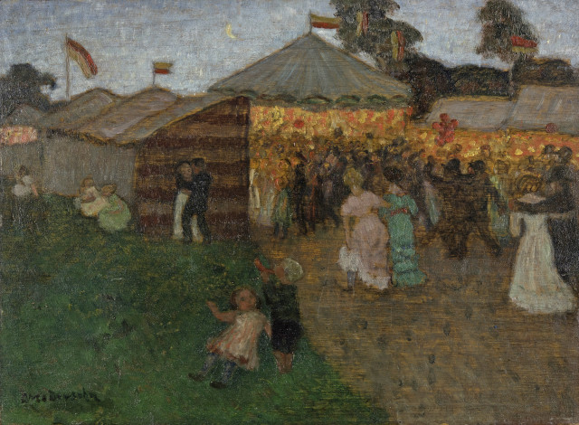 Otto Modersohn  : Schützenfest in Worpswede , 1916 
