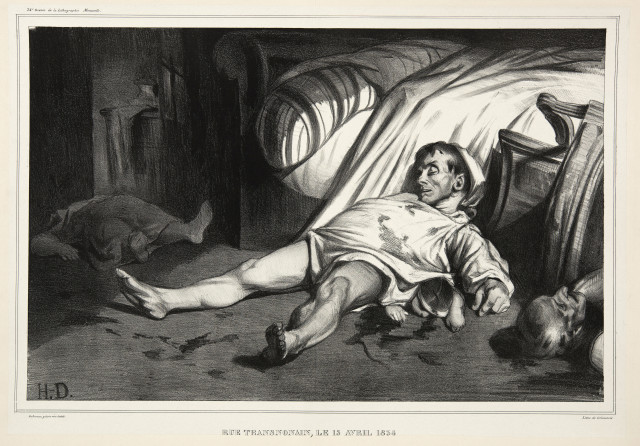 Honoré Daumier  : Rue Transnonain, le 15 avril 1834 , 1834