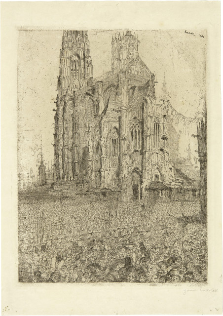 James Ensor  : La Cathédrale , 1886