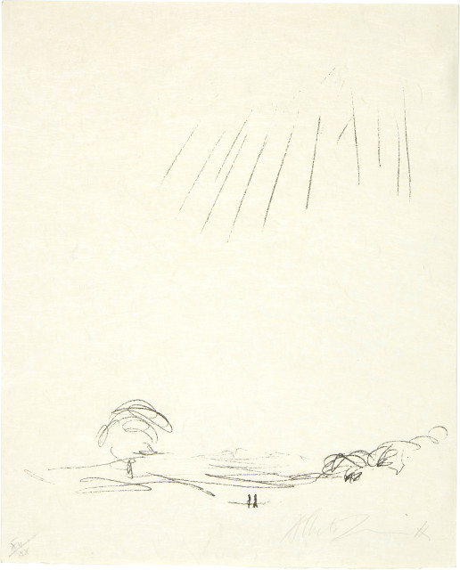 Alberto Giacometti : Paysage avec figures II, 1958 