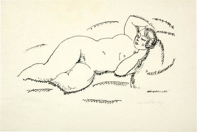 Alexej von Jawlensky : Liegender weiblicher Akt II, Um 1920 