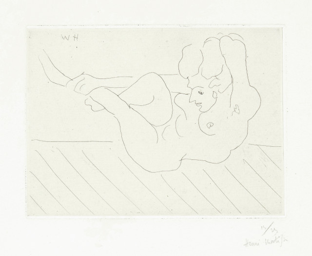 Henri Matisse : Nu renversé se tenant la cheville, 1929