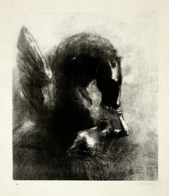Odilon Redon  : Pégase captif , 1889