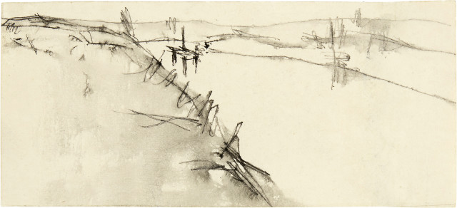 Paul Klee  : Der Broyekanal bei Sugiez mit  ..., 1910 - serial number 1910.57