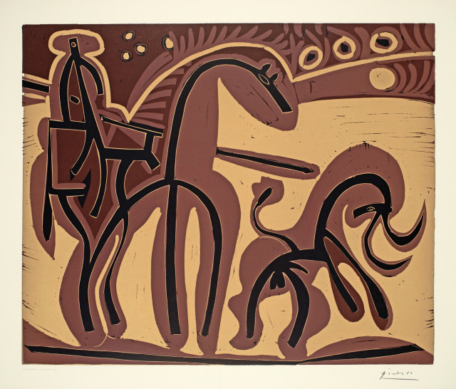 Pablo Picasso  : Picador et taureau , Cannes, 5/6 September 1959