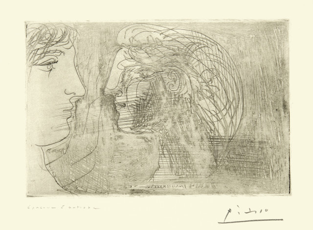 Pablo Picasso : Jeune sculpteur devant un buste de Marie-Thé..., Paris, 13 February 1934