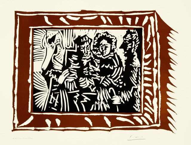 Pablo Picasso  : Portrait de famille ingresque. IV , Mougins, 2. Oktober 1962 