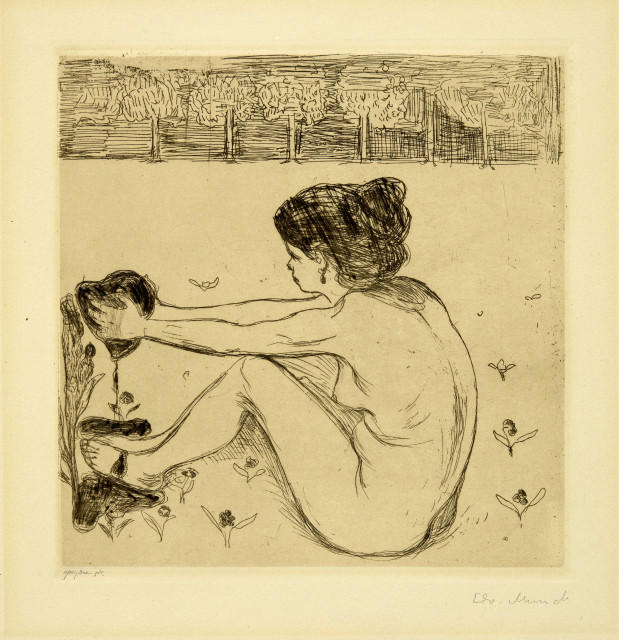 Edvard Munch  : Das Weib und das Herz - The Woman and the  ..., 1896